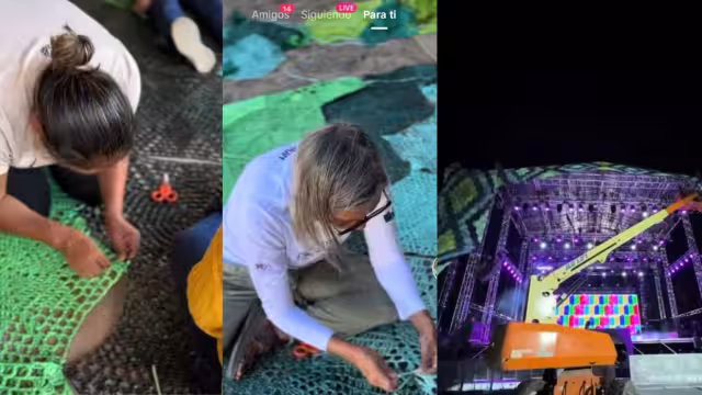 Las abuelitas de 'Cielo Tejido' decoraron el Corona Capital con sus bordados