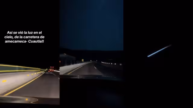 Difunden video de meteorito captado en cielos del Estado de México, Morelos y la CDMX