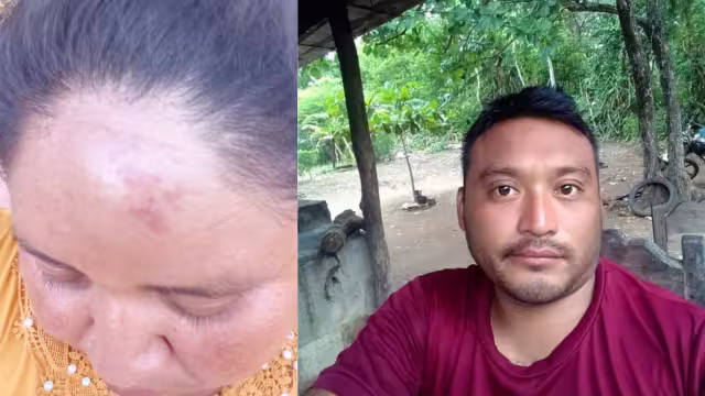 Mujer es golpeada por tres sujetos