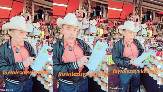 Internautas viralizaron el video del padre de Jenni Rivera trabajando como vendedor en un mercado