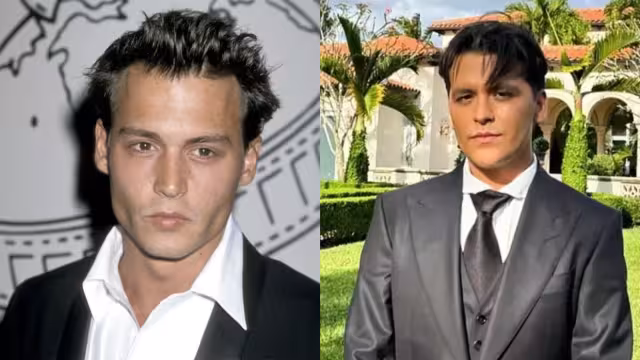 Revelan parecido entre Christian Nodal y Jhonny Depp
