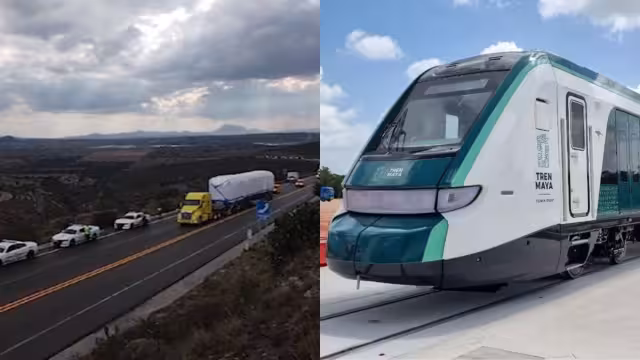Guardia Nacional protege vagones del Tren Maya es su viaje a Quintana Roo
