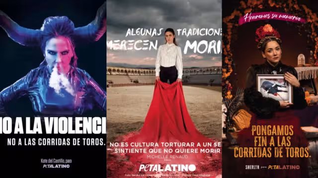 PETA crea campaña en contra de las corridas de toros con varias famosas mexicanas