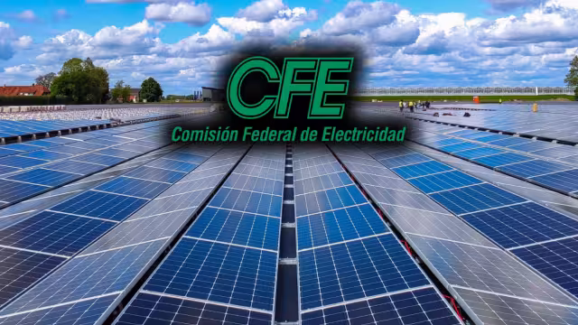 Paneles solares de la CFE