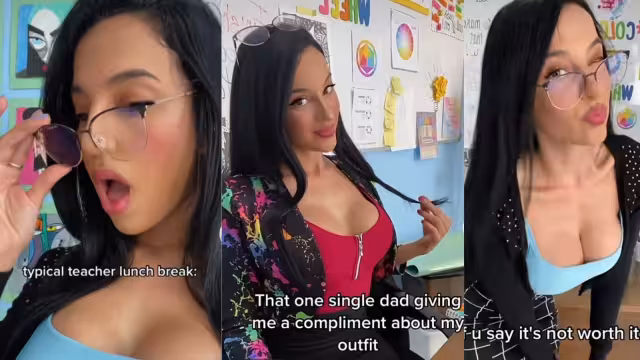 Profesora de arte con contenido atrevido en TikTok