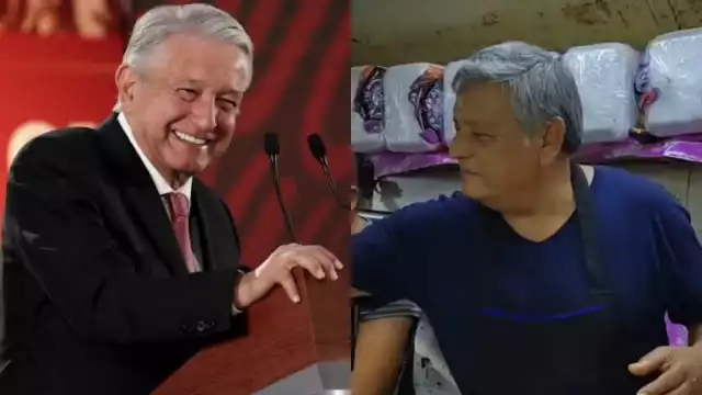 Encuentran a gemelo de AMLO atendiendo puesto de tacos