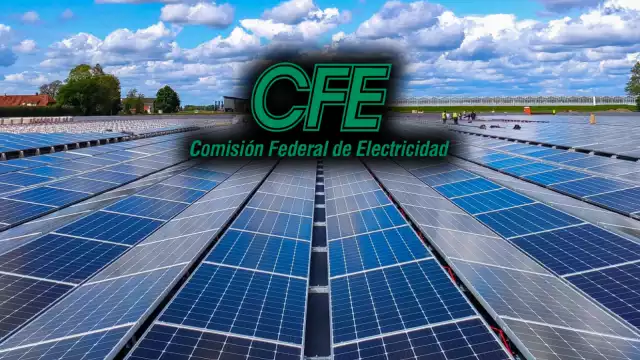 Paneles solares de la CFE