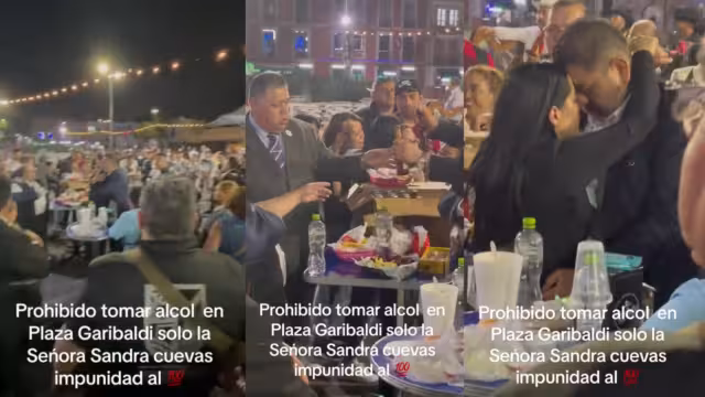 Exhiben a Sandra Cuevas en aparente estado de ebriedad