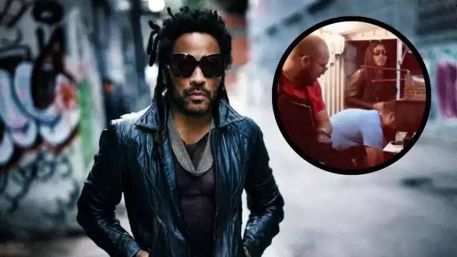 Lenny Kravitz se convierte en tendencia por ponerse a vender en puesto callejero de la CDMX