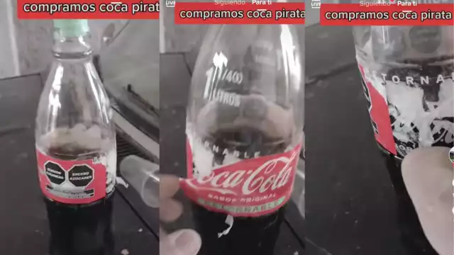 Usuario de TikTok denuncia compra de Coca-Cola pirata