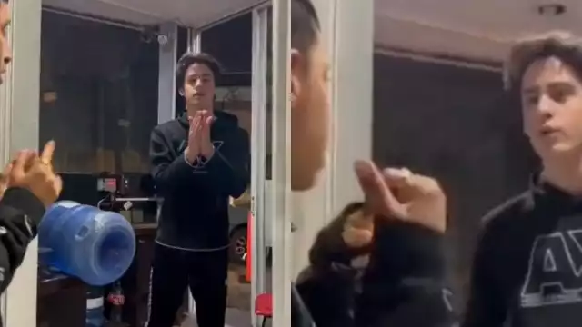 Mirrey de Angelópolis ruega que no lo graben tras golpear a vigilante