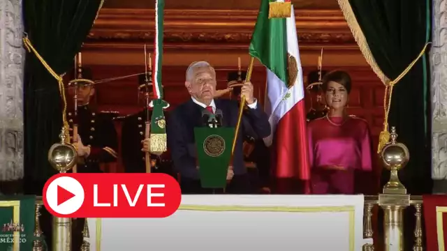 El presidente AMLO da el Grito de Independencia hoy viernes 15 de septiembre de 2023