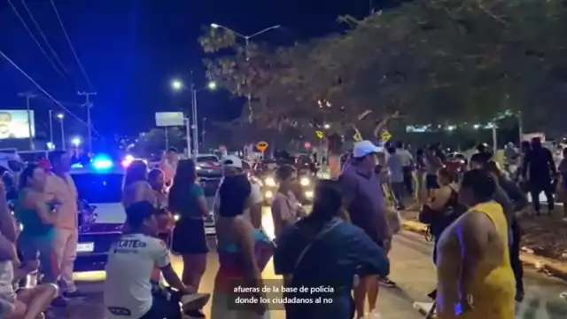 Se registra una manifestación ciudadana en la avenida López Portillo