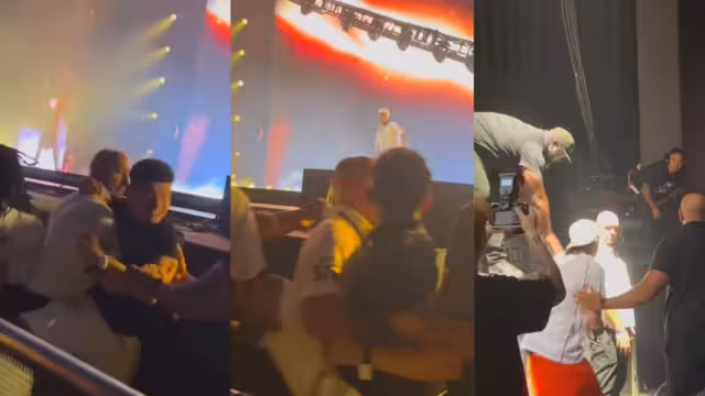 Peso Pluma defiende a fan de los guardias de seguridad en concierto en Texas