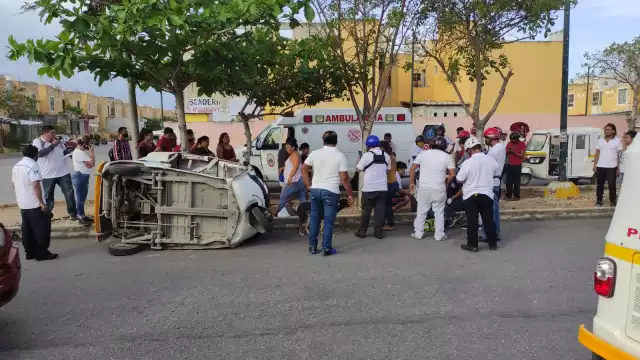 Elementos de tránsito acudieron a brindar apoyo