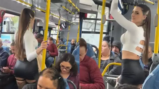 Supermodelo brasileña sorprende a decenas de pasajeros