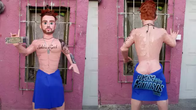 Crean piñata de Nicola Porcella