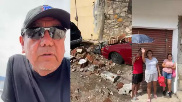 "Acapulco es un Guerrero" dice Salgado Macedonio al mostrar estragos de Huracán Otis