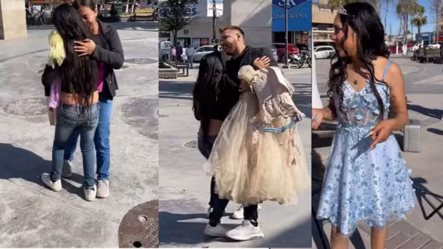 Celebran XV años de Marely en Plaza de Monclova