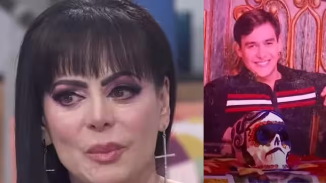 Maribel Guardia llora al colocar foto de su hijo Julián Figueroa en el altar de Día de Muertos