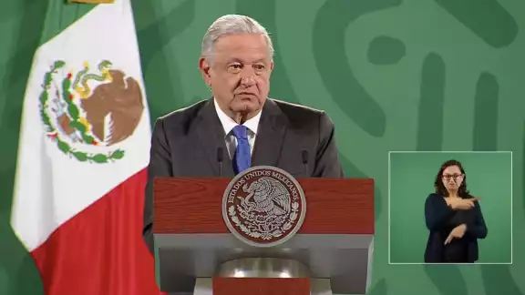 El presidente Andrés Manuel López Obrador en su conferencia mañanera desde Palacio Nacional. El presidente Andrés Manuel López Obrador en su conferencia mañanera desde Palacio Nacional.