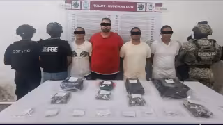 Operativo deja cuatro detenidos en Tulum por posesión de drogas