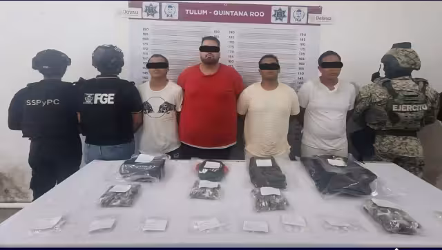 Los detenidos fueron Gerardo Iván “N”, Bryan “N”, Óscar Yael “N” y José Joel “N”