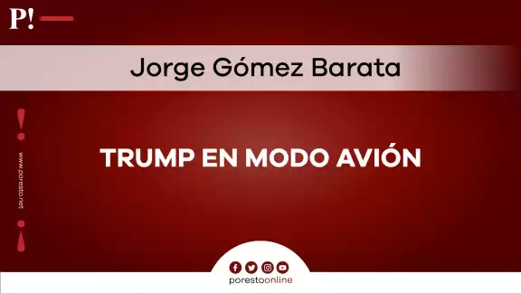 Trump en modo avión Trump en modo avión