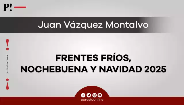 Frentes fríos, Nochebuena y Navidad 2025