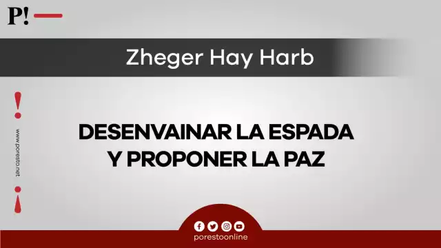 Desenvainar la espada y proponer la paz