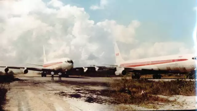 Los aviones aterrizaban en la pista preparada para ello, y que ahora se encuentra dentro de la ciudad de Cancún