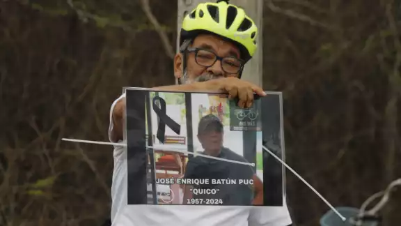 José Batún fue víctima de un accidente en su bicicleta José Batún fue víctima de un accidente en su bicicleta