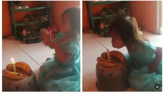 La reacción de la pequeña enterneció a los internautas ya que se le puede ver muy contenta y entusiasmada mientras aplaude y apaga su vela La reacción de la pequeña enterneció a los internautas ya que se le puede ver muy contenta y entusiasmada mientras aplaude y apaga su vela