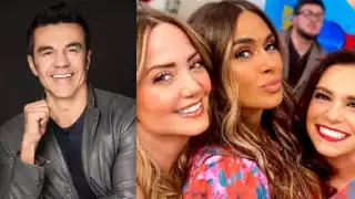 Adrián Uribe bromeó con Galilea Montijo sobre los divorcios de las conductoras