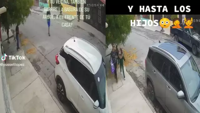 Los hijos de la vecina también ayuda a su madre en esta 'travesura'