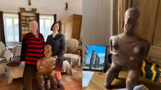 Las piezas fueron entregadas a la embajadora de México en Francia