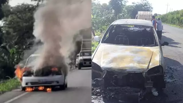 Al lugar llegaron elementos policiales y de protección civil de Akil