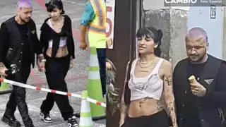 Nodal y Cazzu han sido captados mientras se besan