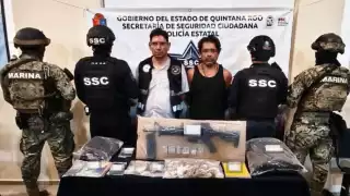 Por delitos contra la salud y portación de armas, detienen a dos  hombres en Felipe Carrillo Puerto
