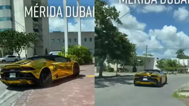 Aunque en Mérida existen automóviles de alta gama, pocos son de este color y sobre todo deportivo