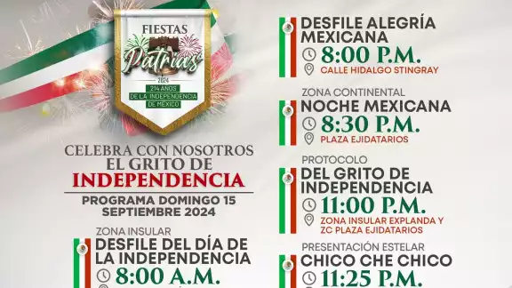 Grito de Independencia en Isla Mujeres: Actividades para el 15 de septiembre