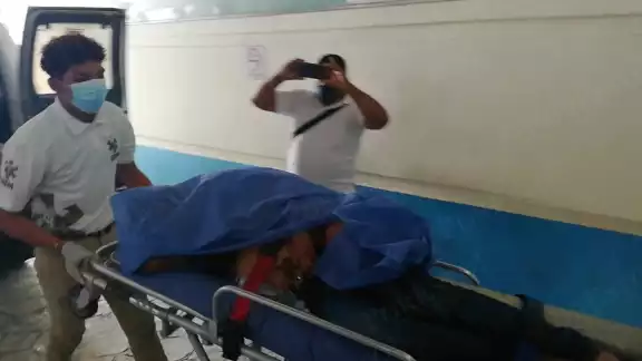 La víctima fue trasladada de emergencia al Hospital General La víctima fue trasladada de emergencia al Hospital General