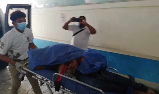La víctima fue trasladada de emergencia al Hospital General