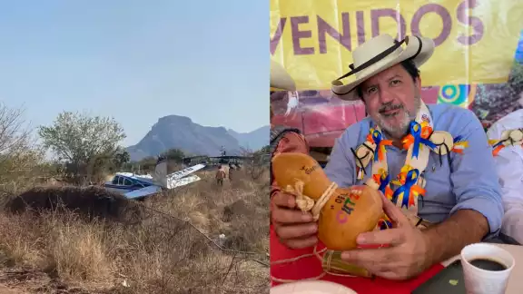 Los pasajeros de la avioneta resultaron ilesos del desplome