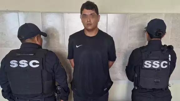 El detenido intentó huir al percatarse de la presencia de elementos de la SSC El detenido intentó huir al percatarse de la presencia de elementos de la SSC