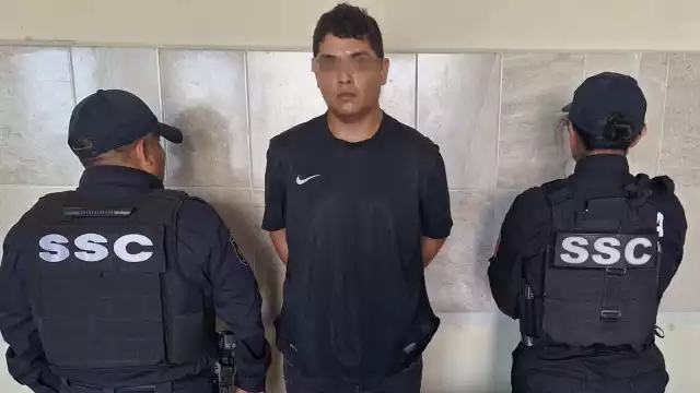 El detenido intentó huir al percatarse de la presencia de elementos de la SSC