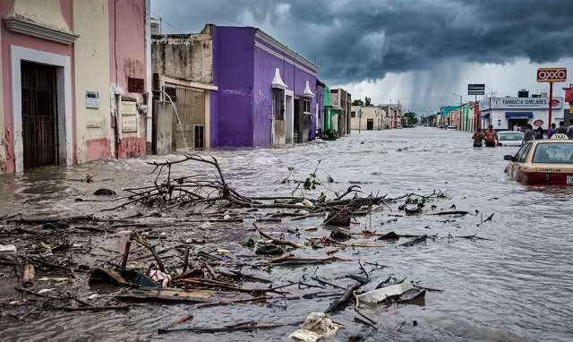 Las lluvias provocaron inundaciones que colapsaron diferentes colonias.