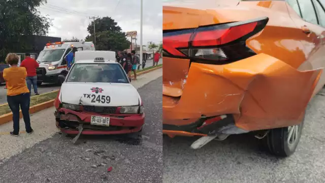 El menor lesionado fue trasladado a un hospital para revisión médica