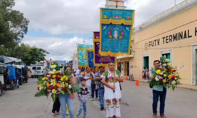 Se realizan festejos en Hunucmá en honor a la Virgen de la Asunción de Tetiz
