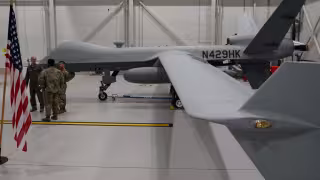 Dron de vigilancia estadounidense fue derribado por aviones de caza rusos